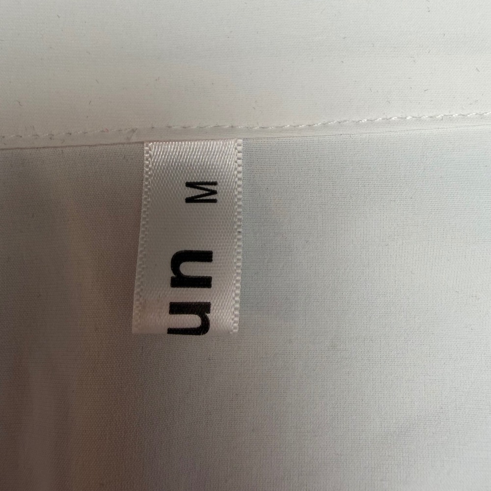 Diosun Womens White Button Down Shirt Mediu Stretch Basic Light Academia Office - Picture 8 of 9